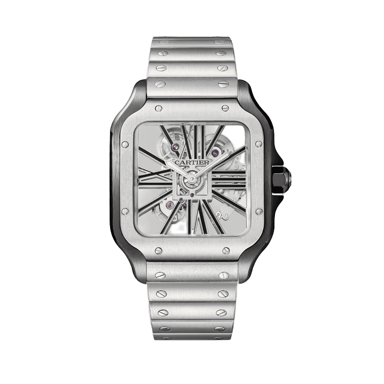 Cartier Santos Skeleton Skeleton Steel 39.8mm