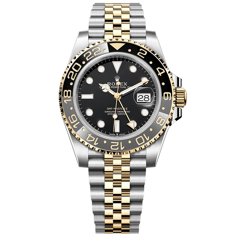 "Bumblebee" Rolex GMT-Master II Black Two-Tone 40mm