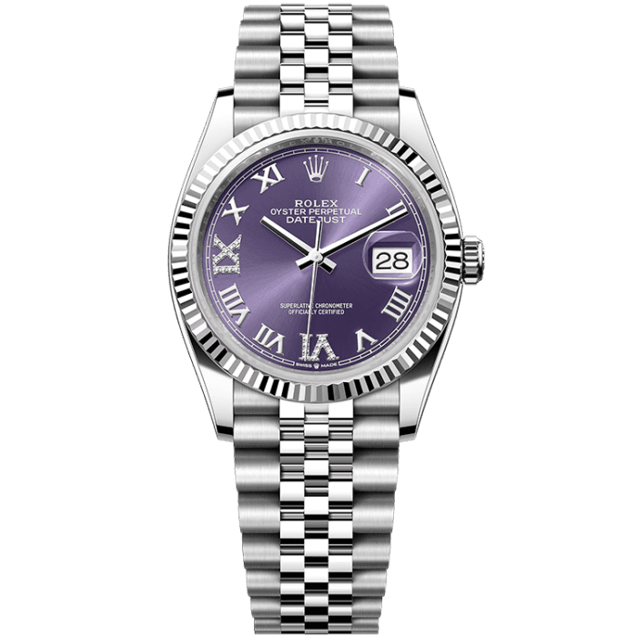 Rolex Datejust Purple Steel 36mm
