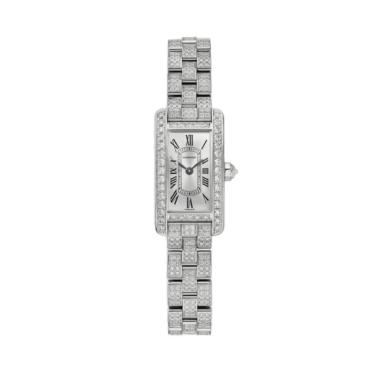 Cartier Tank Américaine Silver White Gold 15.2mm