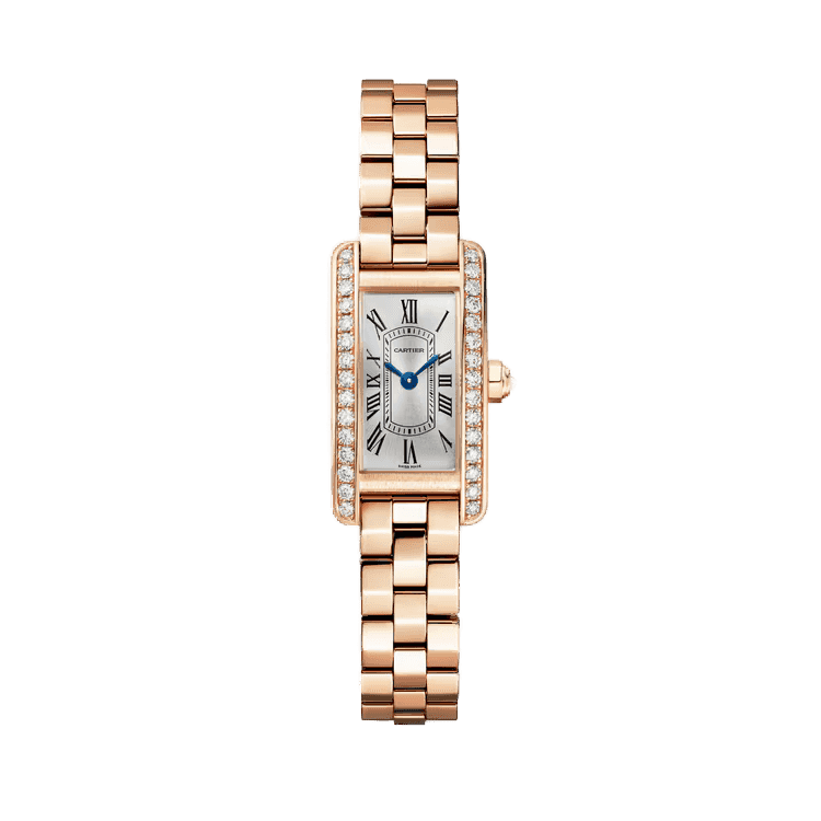 Cartier Tank Américaine Silver Rose Gold 15.2mm