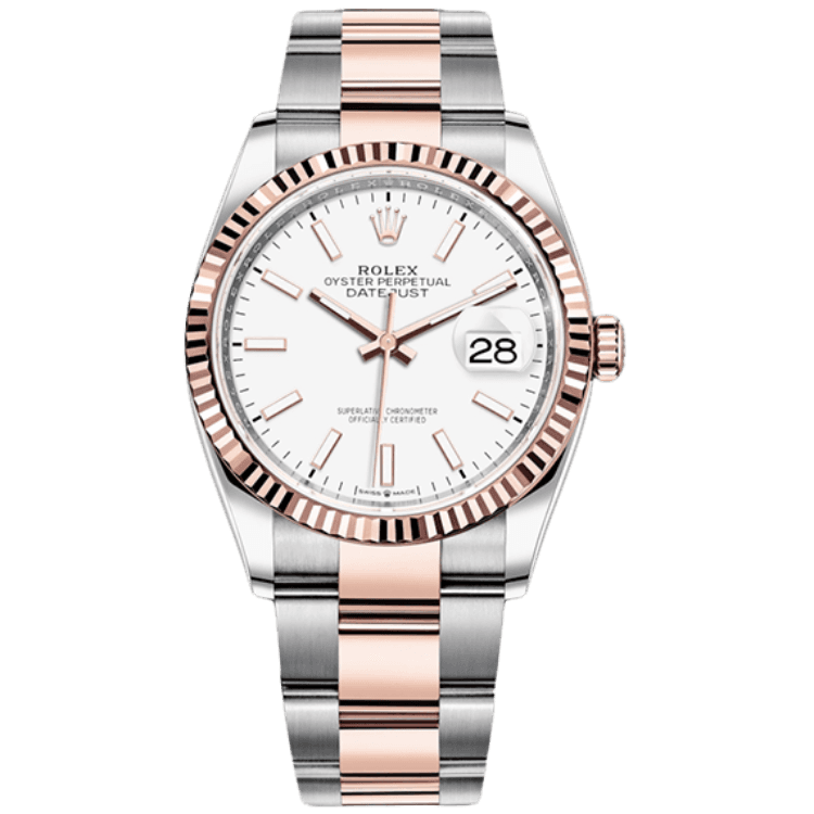 Rolex Datejust White Two-Tone 36mm