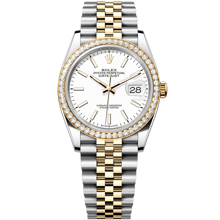 Rolex Datejust White Two-Tone 36mm