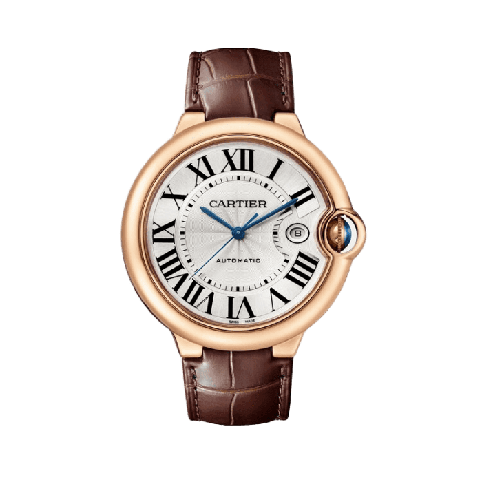 Cartier Ballon Bleu Large White Leather 42mm