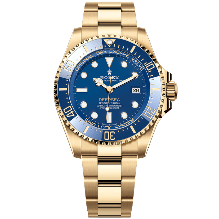 Rolex Deepsea Blue Yellow Gold 44mm