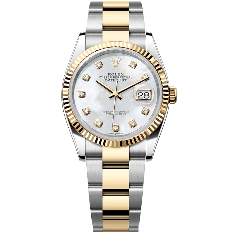 Rolex Datejust Mother of Pearl Two-Tone 36mm