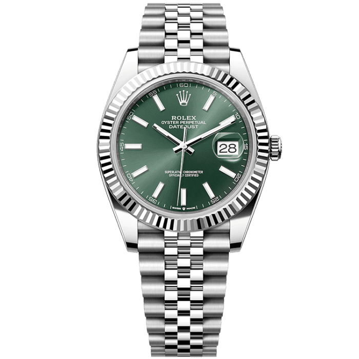 Rolex Datejust Green Steel 41mm