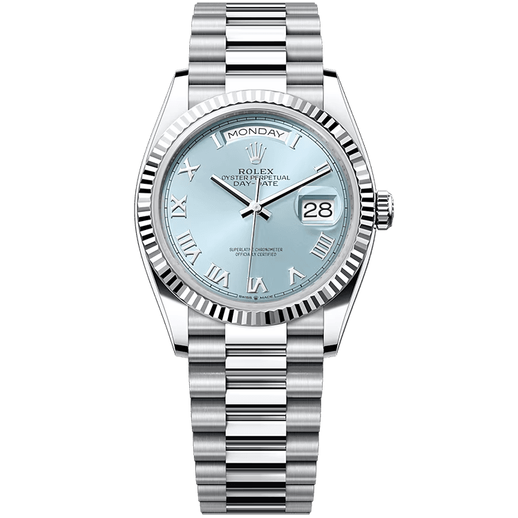 Rolex Day-Date Blue Platinum 36mm