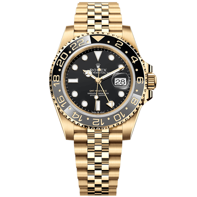Rolex GMT-Master II Black Yellow Gold 40mm