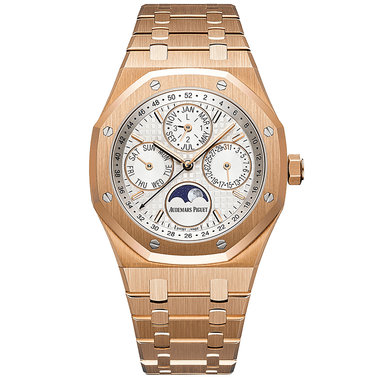 Audemars Piguet Royal Oak Perpetual Calendar White Rose Gold 41mm