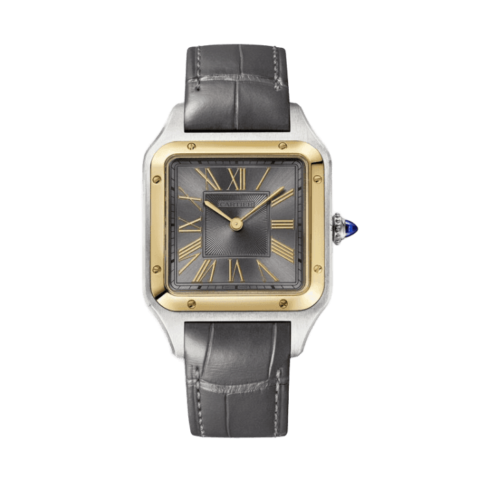 Cartier Santos Dumont Black Leather 31.4mm