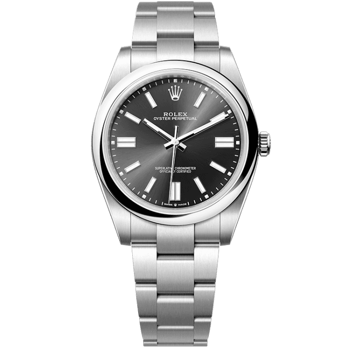 Rolex Oyster Perpetual Silver Steel 41mm