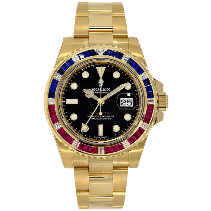 Rolex GMT-Master II Black Yellow Gold 40mm
