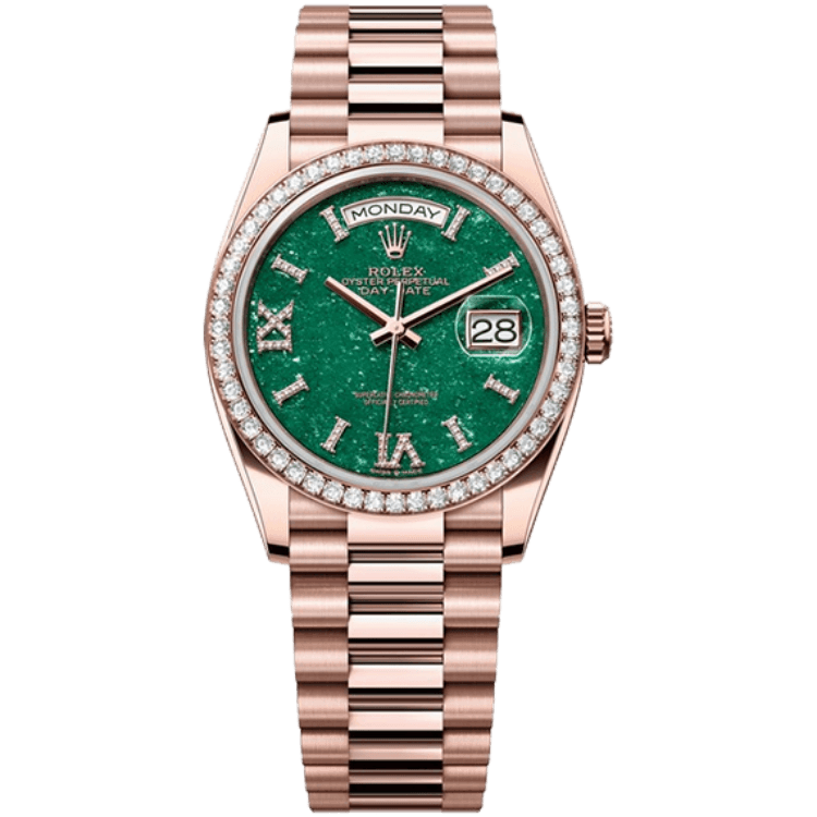 Rolex Day-Date Green Rose Gold 36mm