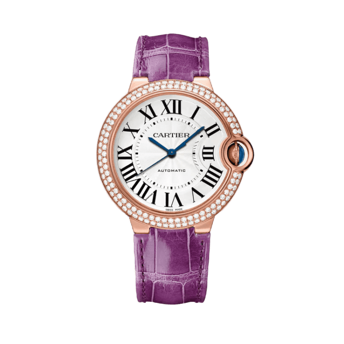 Cartier Ballon Bleu Medium White Leather 36mm