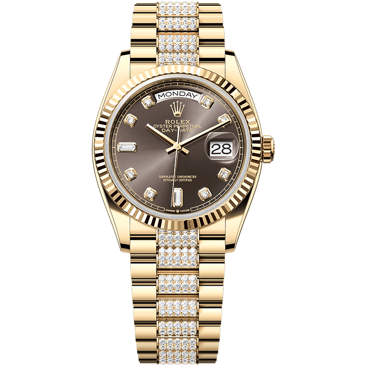 Rolex Day-Date Grey Yellow Gold 36mm