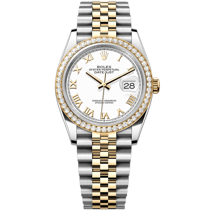 Rolex Datejust White Two-Tone 36mm