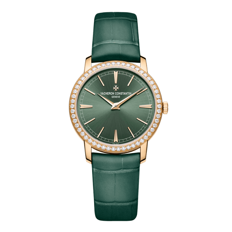 Vacheron Constantin Traditionnelle Manual-Winding Green Alligator Leather 33mm