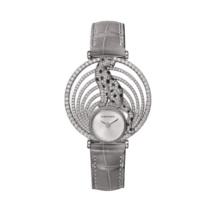 Cartier Panthère Jewelry Silver Leather 36mm