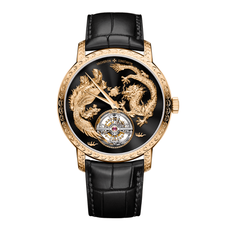 Vacheron Constantin Traditionnelle Tourbillon Gold Alligator Leather 41mm