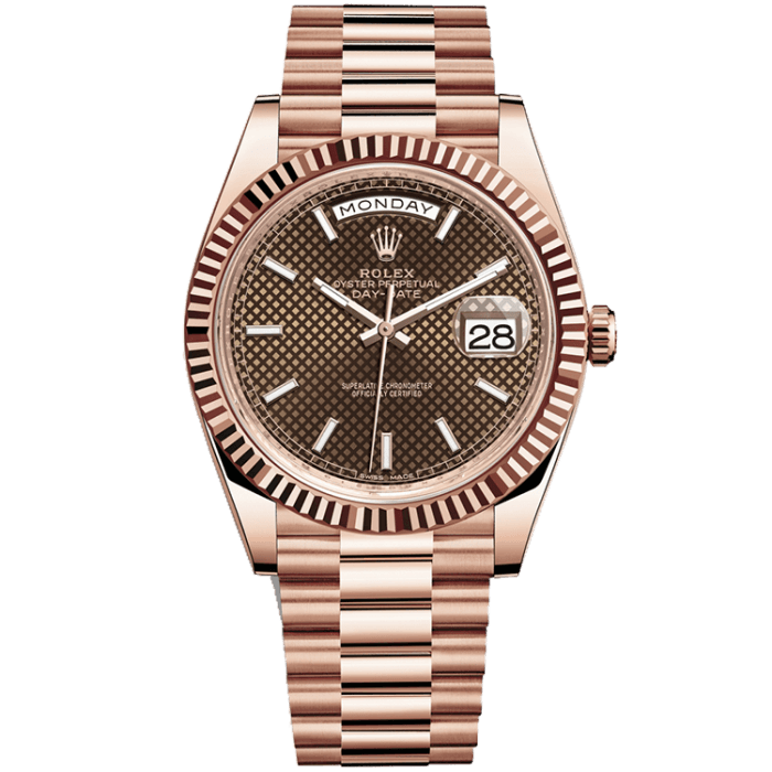 Rolex Day-Date Chocolate Rose Gold 40mm