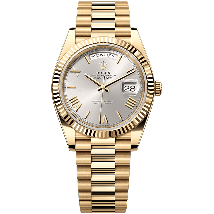 Rolex Day-Date Silver Yellow Gold 40mm