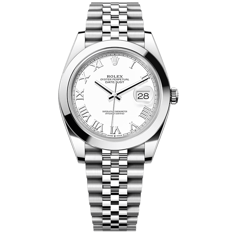 Rolex Datejust White Steel 41mm