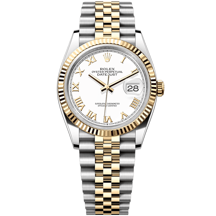 Rolex Datejust White Two-Tone 36mm