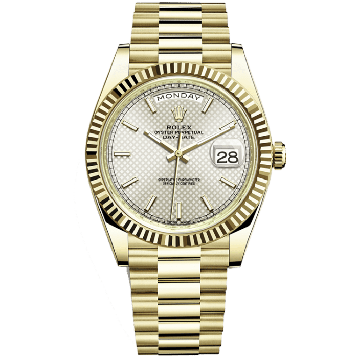 Rolex Day-Date Silver Yellow Gold 40mm