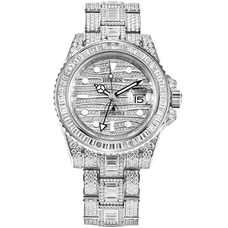 Rolex GMT-Master II Diamond Pave White Gold 40mm