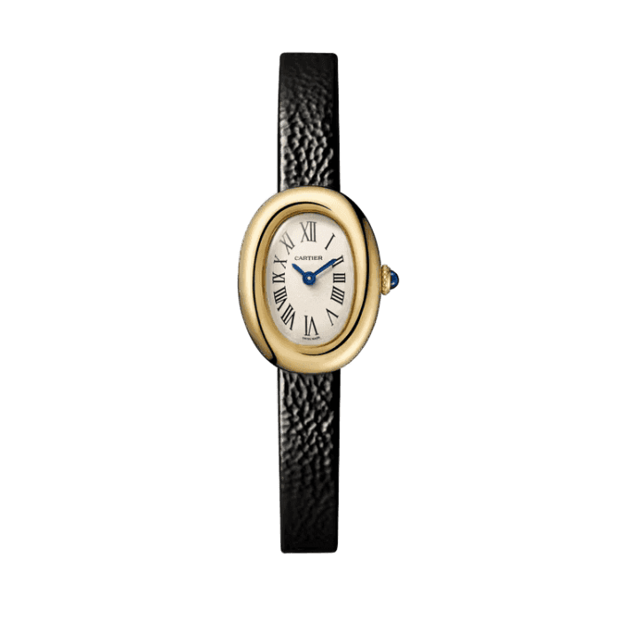 Cartier Baignoire White Leather 18.7mm