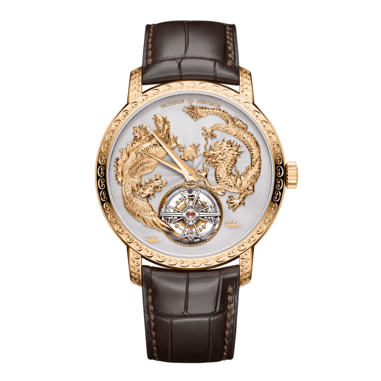 Vacheron Constantin Traditionnelle Tourbillon Gold Alligator Leather 41mm