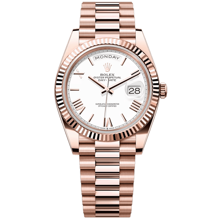 Rolex Day-Date White Rose Gold 40mm