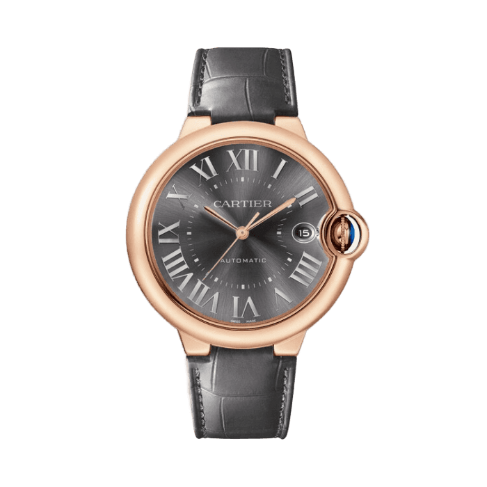 Cartier Ballon Bleu Large Black Leather 40mm