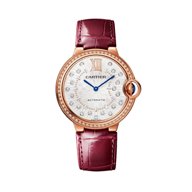 Cartier Ballon Bleu Medium White Leather 36mm