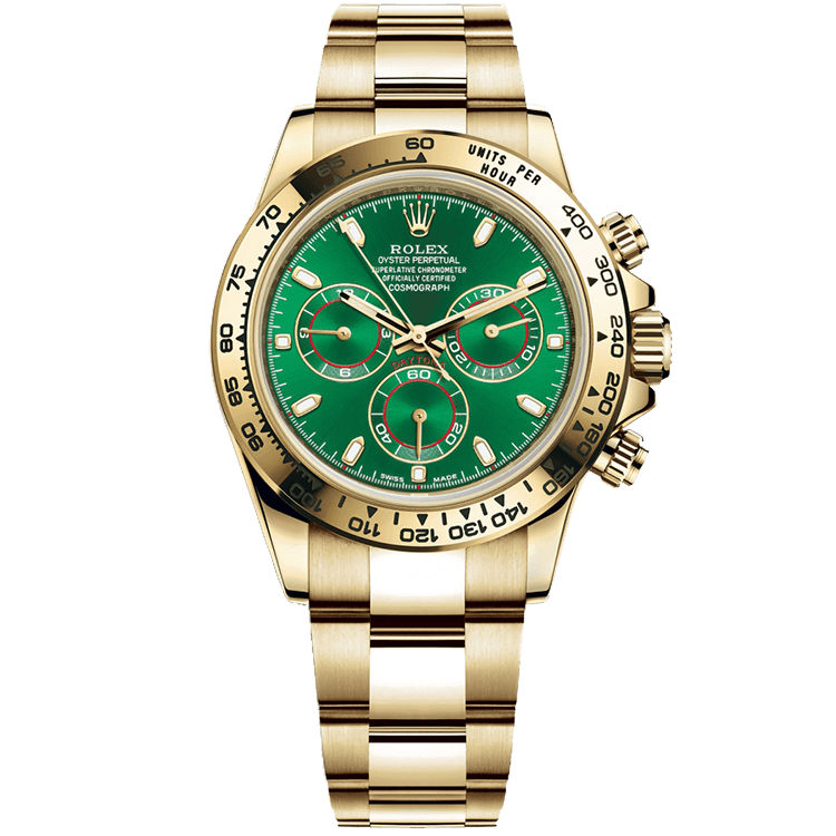 "John Mayer" Rolex Daytona Green Yellow Gold 40mm