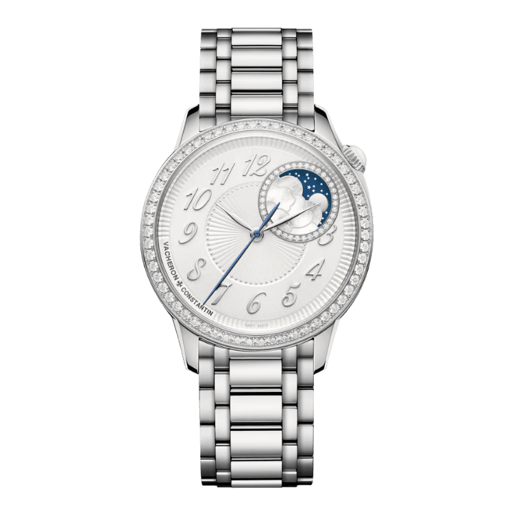 Vacheron Constantin Égérie Moon Phase White Steel 37mm