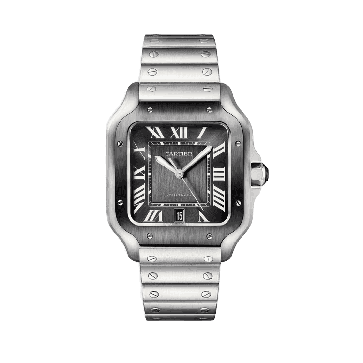 Cartier Santos De Cartier Black Steel 39.8mm