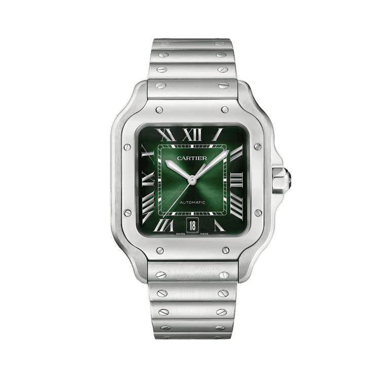 Cartier Santos De Cartier Green Steel 39.8mm