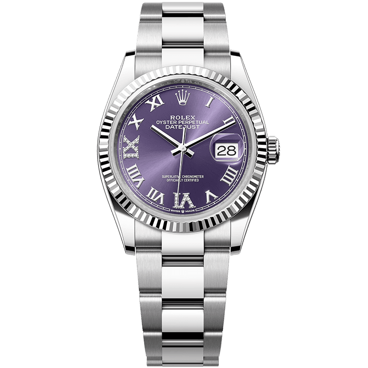 Rolex Datejust Purple Steel 36mm