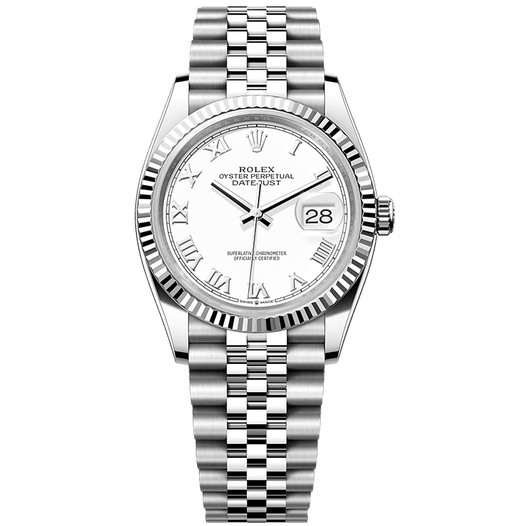 Rolex Datejust White Steel 36mm