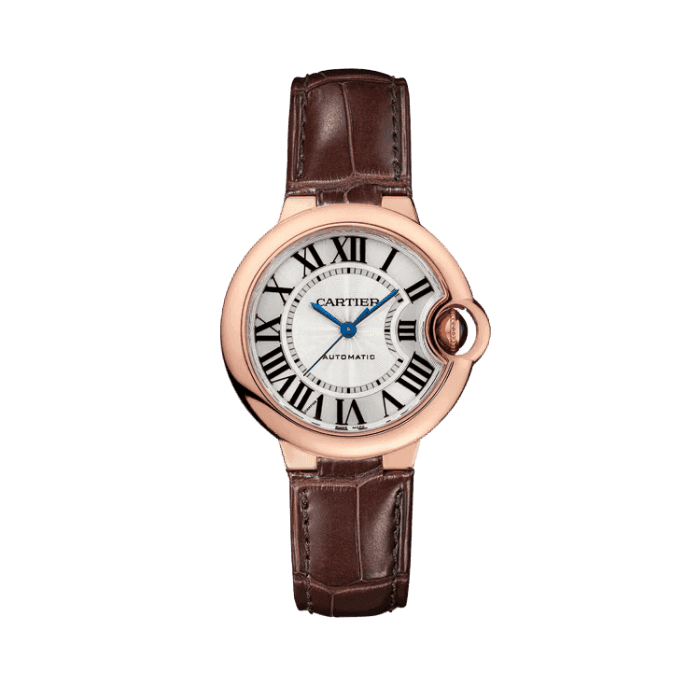 Cartier Ballon Bleu Small Silver Leather 33mm