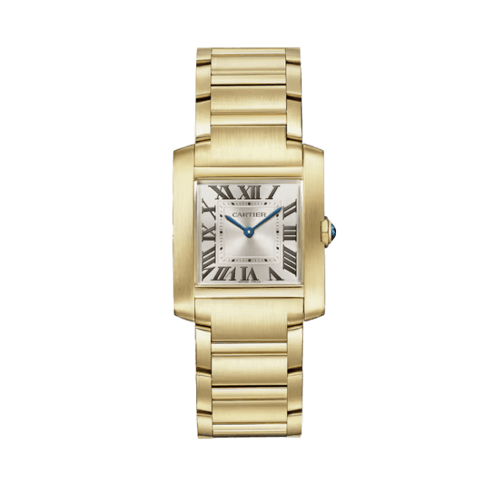 Cartier Tank Française Silver Yellow Gold 32mm