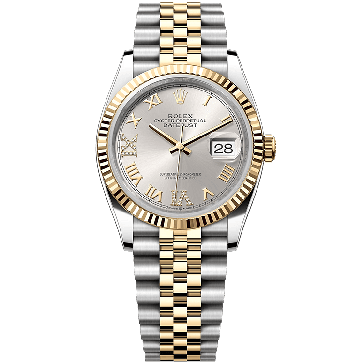 Rolex Datejust Silver Two-Tone 36mm
