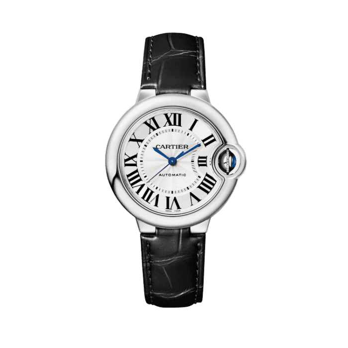 Cartier Ballon Bleu Small Silver Leather 33mm