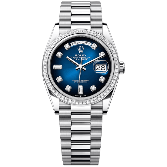 Rolex Day-Date Blue Platinum 36mm