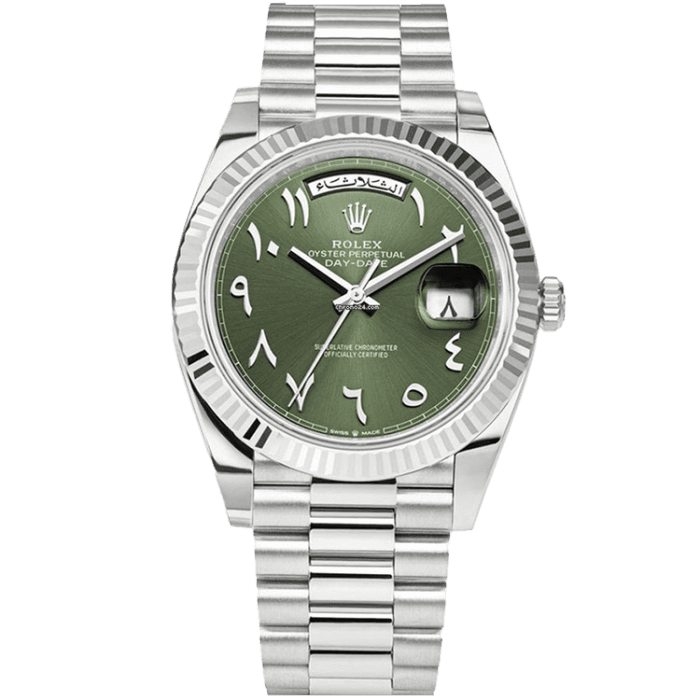 Rolex Day-Date Arabic Green Platinum 40mm
