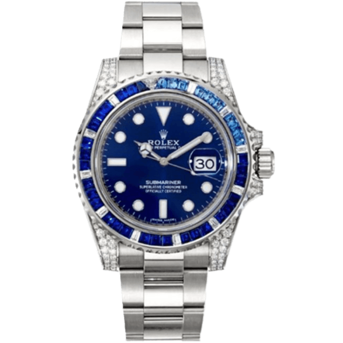 Rolex Submariner Blue White Gold 40mm