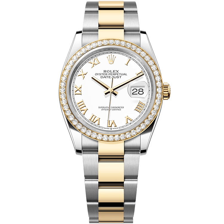 Rolex Datejust White Two-Tone 36mm