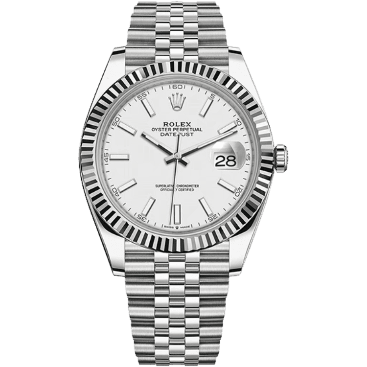 Rolex Datejust White Steel 41mm